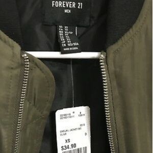 Forever 21 Extended Longline Bomber Jacket